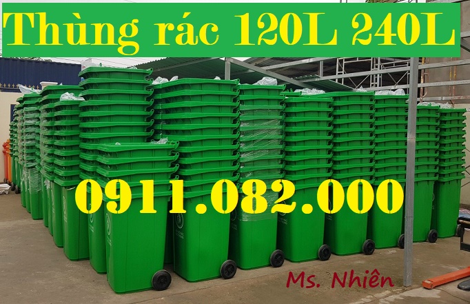 Chuyên phân phối thùng rác 120 lít giá rẻ- thùng rác y tế, thùng rác môi trường